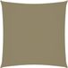 Zonnescherm vierkant 2,5x2,5 m oxford stof beige