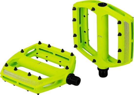 BBB Cycling BBB BPD-36 CoolRide Pedalen - MTB - Anti-Slip pinnen - Neon Geel