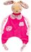 Jemini Romper lapin doux en coton rose pour filles 0 ans