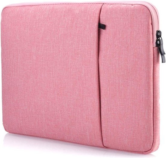 Ntech Macbook air M2 hoes Sleeve Spatwater proof Licht Rose - Mabook Air hoes 13.3 met handvat & ruimte voor accessoires - Macbook Air 2022 hoes - Macbook air M2 case