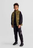 Minoti Gewatteerde Bodywarmer Jongens - Gevoerd - Olijfgroen