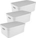 Sunware Opbergbox Sigma Home 45L Wit Kunststof 3 Stuks