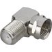 Renkforce RF-4196991 F-connector, haaks, F-stekker - F-koppeling, Zilver