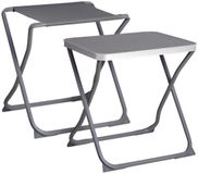 Redcliffs Campingkrukje / tafel - opvouwbaar - metaal - 47 x 37 x 47 cm - incl tafelblad - stoel/kruk