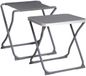 Redcliffs Campingkrukje / tafel - opvouwbaar - metaal - 47 x 37 x 47 cm - incl tafelblad - stoel/kruk