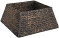 vidaXL Kerstboomkraag Vierkant Zwart 60 x 60 x 28 cm Waterhyacint
