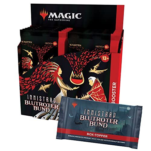Magic The Gathering Innistrad: bloedrode band verzamelaars-booster-display, 12 boosters & box-topper (Duitse versie)