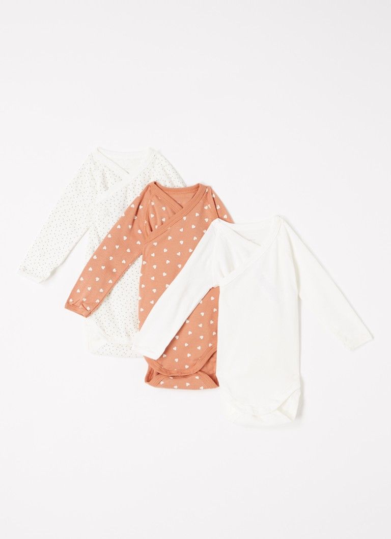 Petit Bateau Romper with print in 3-pack