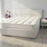 Gewatteerde Basic Gewatteerde Topper Wit Tweepersoonsbed 160 x 195 cm