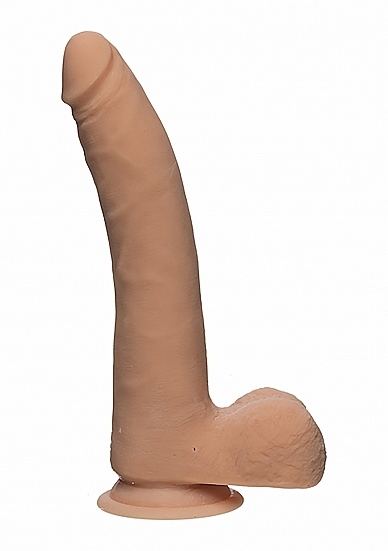 The D - Realistic D - Slim 9 Inch with Balls - Ultraskyn - Flesh