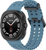 By Qubix Qubix - Compatible Samsung bandje - Marine Band siliconen - Grijsblauw - Geschikt voor Samsung Galaxy Watch Ultra / Ultra 2 - 47mm