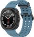 By Qubix Qubix - Compatible Samsung bandje - Marine Band siliconen - Grijsblauw - Geschikt voor Samsung Galaxy Watch Ultra / Ultra 2 - 47mm