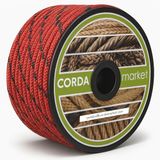 CORDAMARKET 10 mm touw, volwassenen, uniseks, rood, 25 m