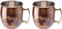 Cosy&Trendy Moscow Mule Cocktailbekers - 450 ml - Antiek Koper - Set van 2