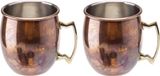 Cosy&Trendy Moscow Mule Cocktailbekers - 450 ml - Antiek Koper - Set van 2
