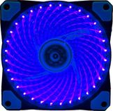 Gammec TRANSPARENT BLUE CASE FAN WITH BLUE LED LIGHT - 12CM