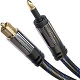 KabelDirekt Optische audiokabel Mini-TOSLINK – 2m, gevlochten