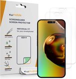 kwmobile 3x screenprotectors geschikt voor Apple iPhone 16 Plus