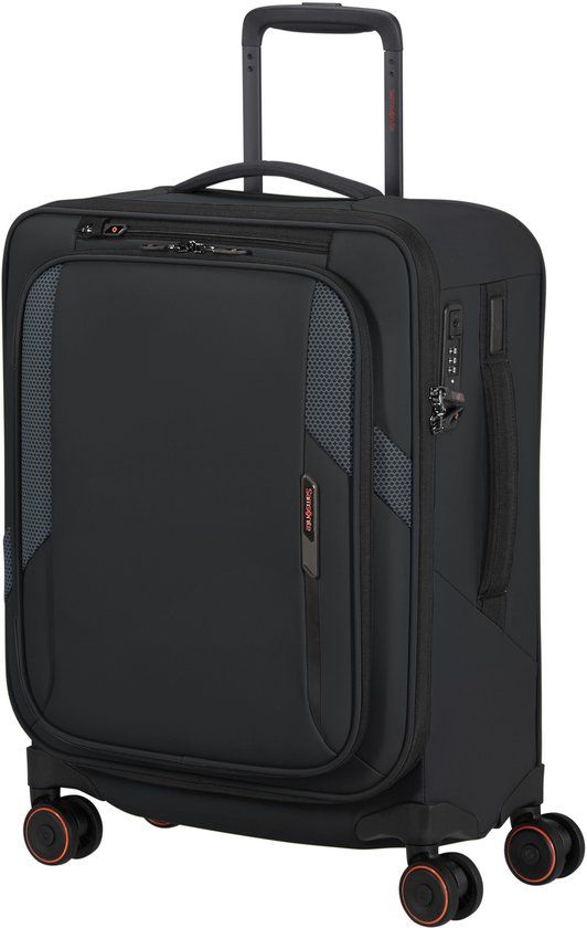 Samsonite Glazed Spinner 55/23 Handbagage Koffer - Zwart