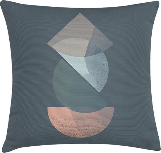 TAK Design Kussen Royd River Blue - Katoen - 45 x 45 cm