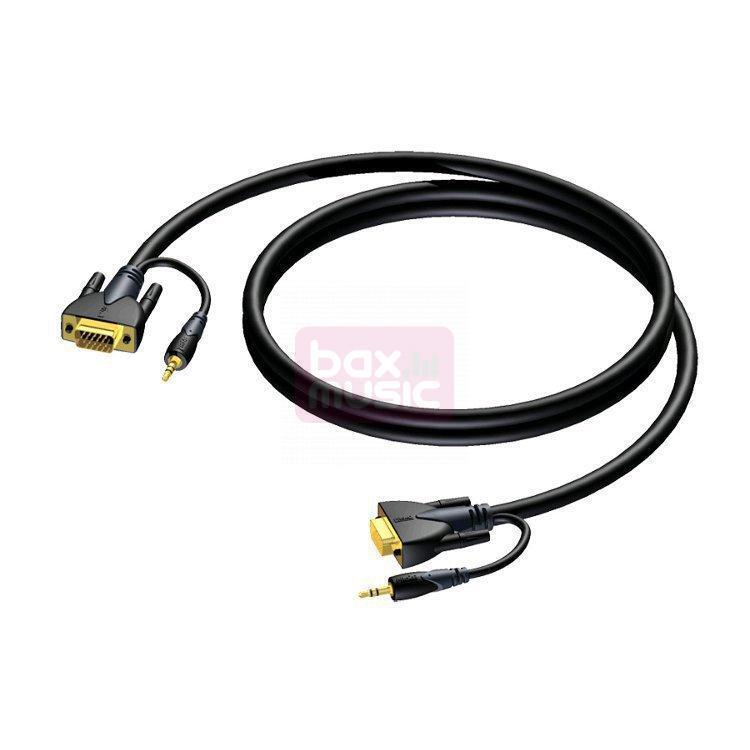 Procab CLV115 SVGA-mini-jack - SVGA-mini-jack videokabel 30m