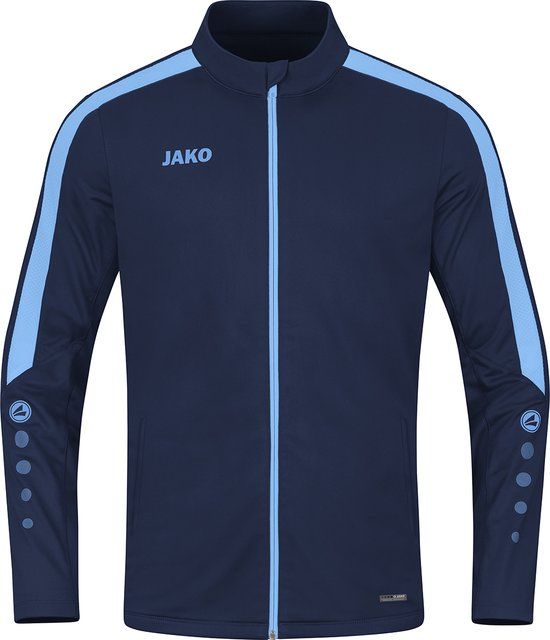 JAKO Power Polyestervest Marine-Blauw Maat S