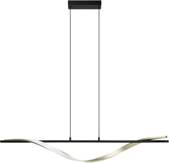EGLO Conaprato Hanglamp - LED - Zwart, Goud, Wit