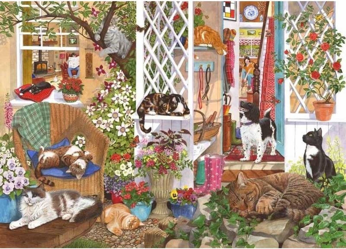 House Of Puzzles Feline Fine Puzzel 1000 Stukjes