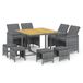 VidaXL 3095526 Tuinmeubelserie Grijs