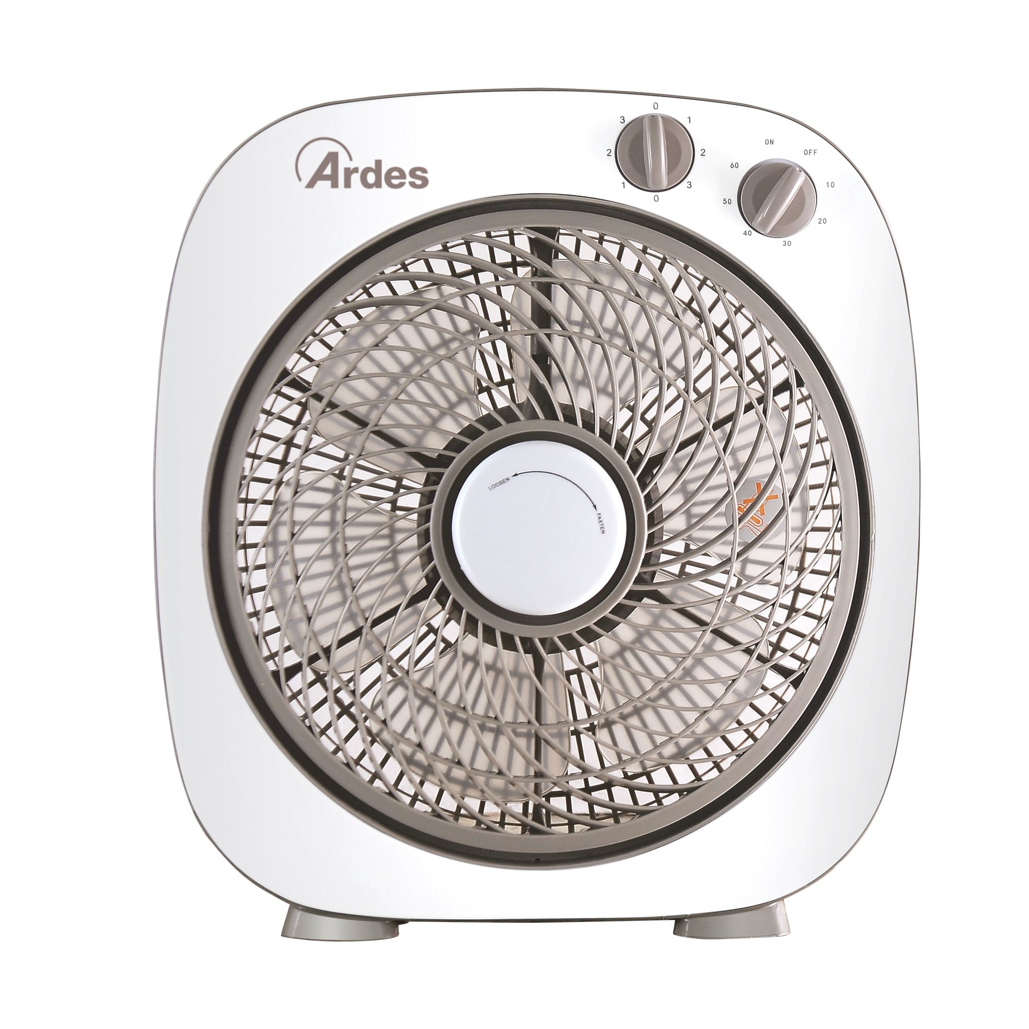 Ardes Floor 26 cm - Household Blade Fan - Grey/White