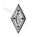 Pholc Romb Mini Portable Lampe de Table Blue Stone