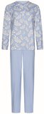 Pastunette Tender Pyjama - Katoen - Maat 50 - Blauw - Gebloemd - Lange mouw - Dames