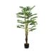 Wintem Kunstmatige Monstera-plant met 24 bladeren, 120 cm, met natuurlijk mos, decoratieve kamerplant