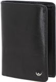 Golden Head Leren portemonnee Colorado RFID Protect Kombischeintasche 1286 Schwarz zwart