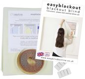 Easyblackout Rideau occultant, crème, 135x250 cm, auto-adhésif
