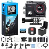 Merkloos Action camera - 4K - 20 MP - Wifi - Waterdicht 40 m - Zwart