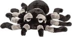 Suki gifts Pluche knuffel spin - tarantula - zwart/grijs - 22 cm