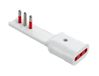 Le Aazzoni Emilia Flat ROSI Store-adapter, 90°, ultraplat, 10A, 2P + T, wit, serie