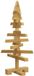 vidaXL Houten kerstboom KOTKA 60 cm Massief grenenhout