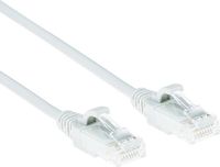 ACT Witte 0,5 meter LSZH U/UTP CAT6 datacenter slimline patchkabel snagless met RJ45 connectoren DC8900