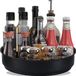 Unyqoos® organisateur de cuisine rotatif à 360° – plateau à épices et provisions en bambou, 25 cm, mécanisme rotatif en acier inoxydable 304