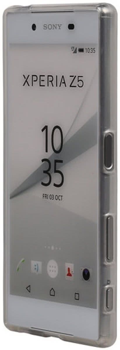 Best Cases Sony Xperia Z5 Premium TPU Hoesje Transparant Wit