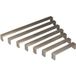 Gedotec AG10004 Poignée de meuble en acier inoxydable brossé mat, argentée, distance des trous 160 mm