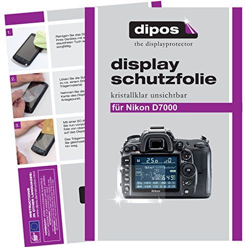 dipos I 6X beschermfolie helder compatibel met Nikon D7000 folie screen protector