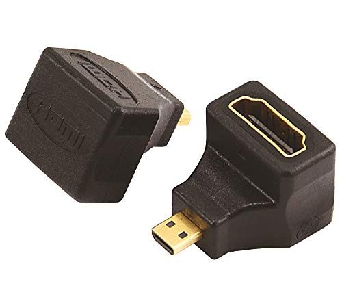 PremiumCord Adapter HDMI A naar Micro HDMI - 90° - Zwart