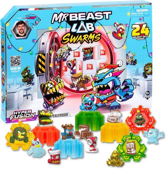 Moose Toys MrBeast Lab Swarms Hyper Fusion Serie - Advent Kalender