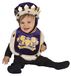 Rubies bavoir avec chapeau royal pour bébés (Rubies 510515), Mauve
