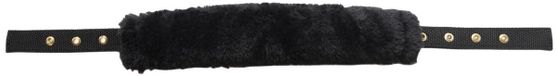 Kentucky Horsewear Transport Halster Wol/Bont Hals Stuk Zwart