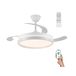 Michu Evo 72 W led-ventilatorvouwbladen met ontstekingsgeheugen, APP, CCT-afstandsbediening 3000-4000-6000K, dimbaar intensiteit, stil