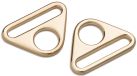 Prym Driehoek-ringen met gleuf 30mm new gold 615834